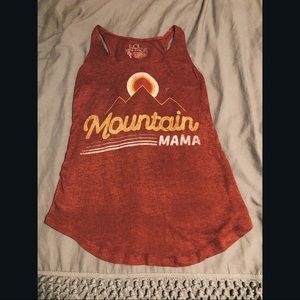 Mountain Mama racerback tank